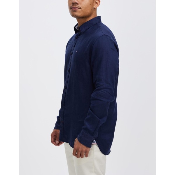 Tommy hilfiger deals premium linen shirt